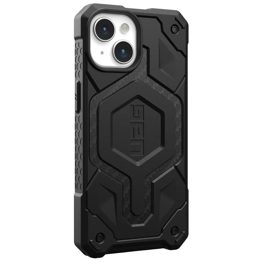 Capa MagSafe para Apple iPhone 15 Plus, Urban Armor Gear, Monarch Pro Carbon, Preta