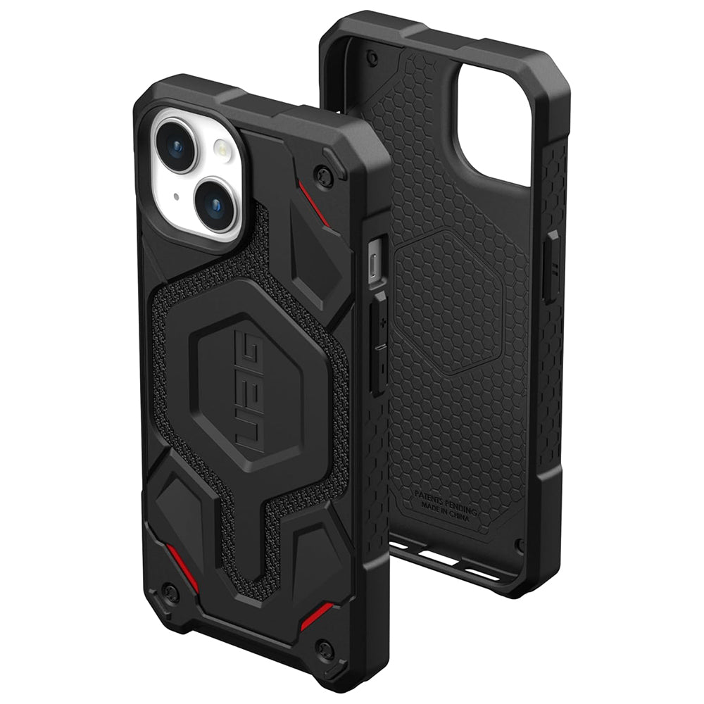 Capa MagSafe para Apple iPhone 15 Plus, Urban Armor Gear, Monarch Pro Kevlar, Preta