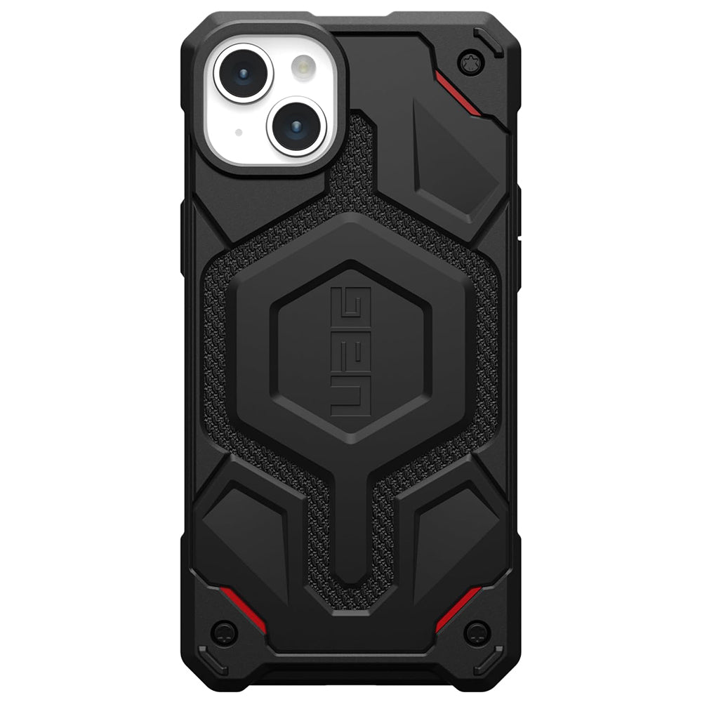 Capa MagSafe para Apple iPhone 15 Plus, Urban Armor Gear, Monarch Pro Kevlar, Preta