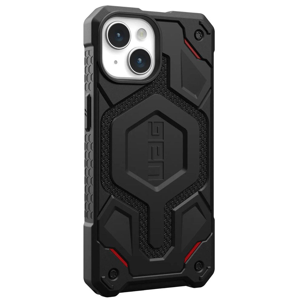 Capa MagSafe para Apple iPhone 15 Plus, Urban Armor Gear, Monarch Pro Kevlar, Preta