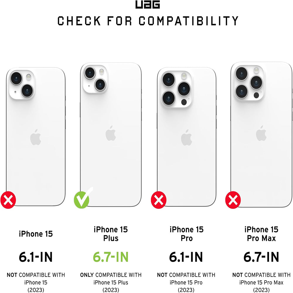 Capa MagSafe para Apple iPhone 15 Plus, Urban Armor Gear, Pathfinder, Verde