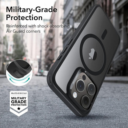 Capa MagSafe para Apple iPhone 15 Pro, ESR, Classic Hybrid, Preto Transparente