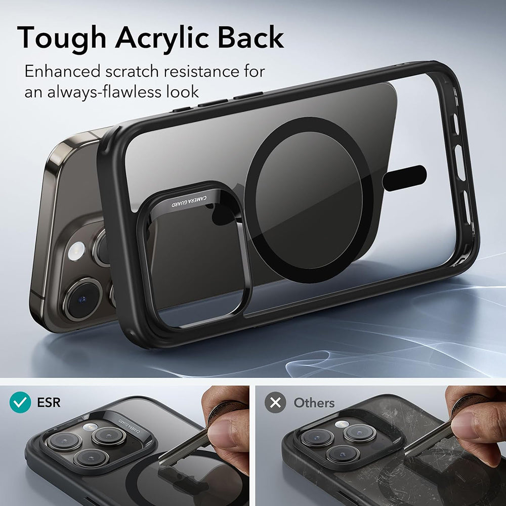 Capa MagSafe para Apple iPhone 15 Pro, ESR, Classic Hybrid, Preto Transparente