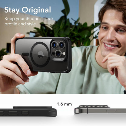 Capa MagSafe para Apple iPhone 15 Pro, ESR, Classic Hybrid, Preto Transparente