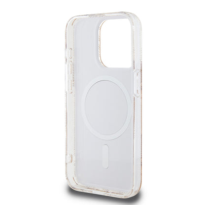 Capa MagSafe para Apple iPhone 15 Pro, Guess, IML Gcube, Castanho