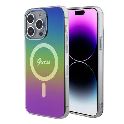 Capa MagSafe para Apple iPhone 15 Pro, Guess, IML Iridescente, Multicolor