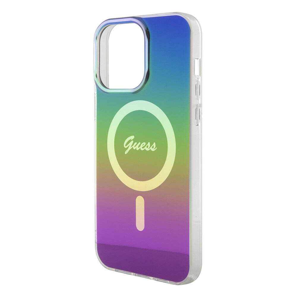 Capa MagSafe para Apple iPhone 15 Pro, Guess, IML Iridescente, Multicolor