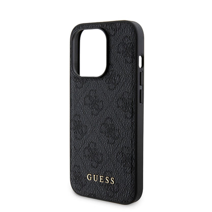 Capa MagSafe para Apple iPhone 15 Pro, Guess, Powerbank 4G Metal Logo, Preta