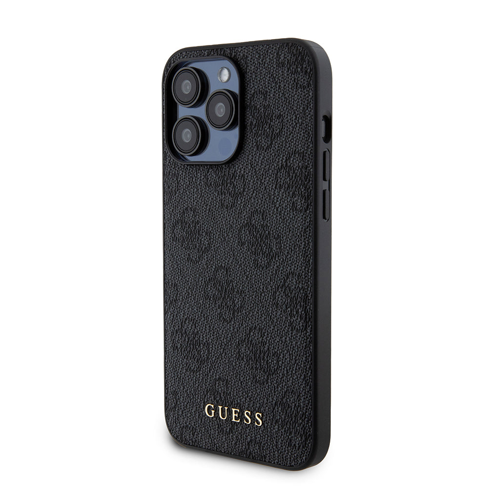 Capa MagSafe para Apple iPhone 15 Pro Max, Guess, Powerbank 4G Metal Logo, Preta