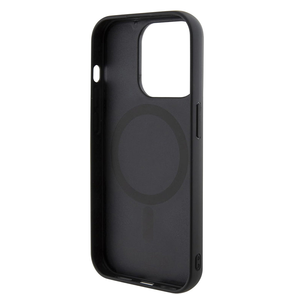 Capa MagSafe para Apple iPhone 15 Pro Max, Guess, PU G Cube, Preta