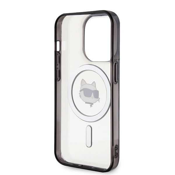 Capa MagSafe para Apple iPhone 15 Pro Max, Karl Lagerfeld, IML Choupette's Head, Transparente