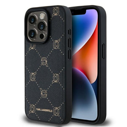 Capa MagSafe para Apple iPhone 15 Pro Max, Karl Lagerfeld, Karl's Head, Preta