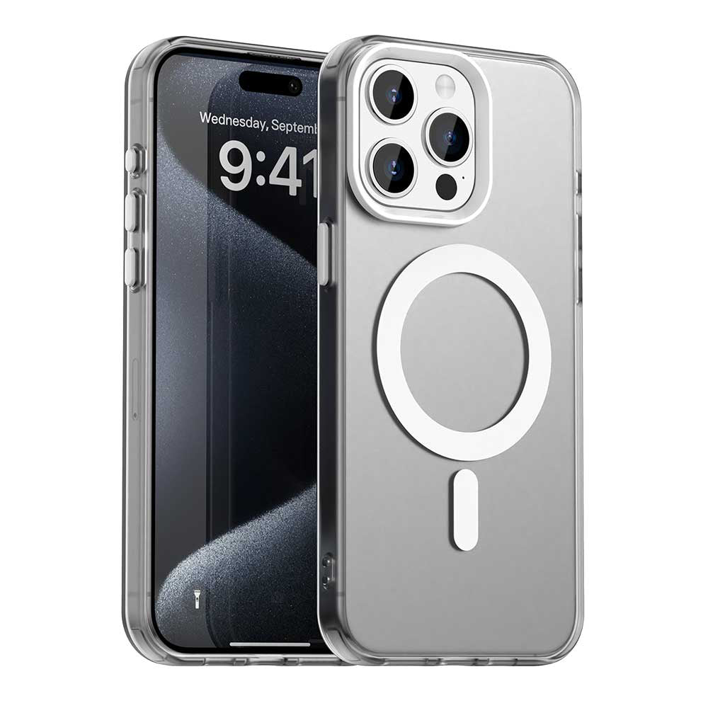 Capa MagSafe para Apple iPhone 15 Pro Max, Techsuit, CandyCase, Branca