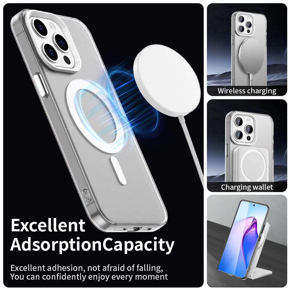 Capa MagSafe para Apple iPhone 15 Pro Max, Techsuit, CandyCase, Branca