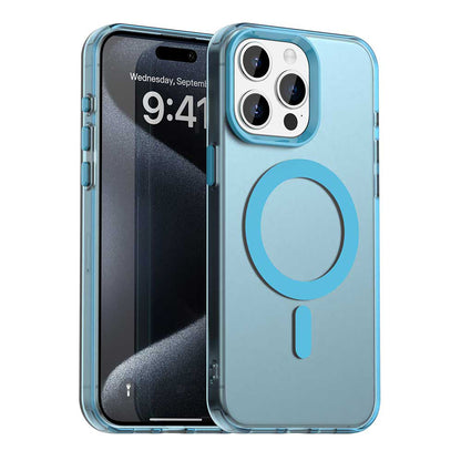 Capa MagSafe para Apple iPhone 15 Pro Max, Techsuit, CandyCase, Azul