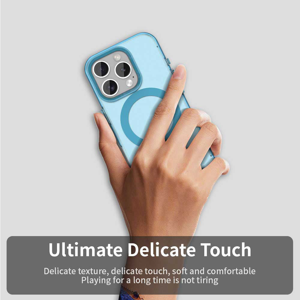 Capa MagSafe para Apple iPhone 15 Pro Max, Techsuit, CandyCase, Azul