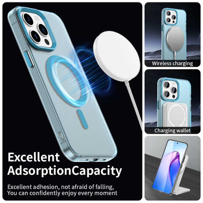 Capa MagSafe para Apple iPhone 15 Pro Max, Techsuit, CandyCase, Azul