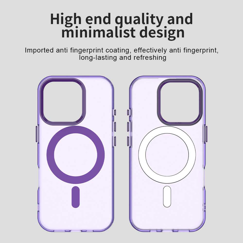 Capa MagSafe para Apple iPhone 15 Pro Max, Techsuit, CandyCase, Roxo