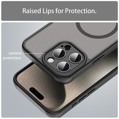 Capa MagSafe para Apple iPhone 15 Pro Max, Techsuit, HaloFrost II, Preta