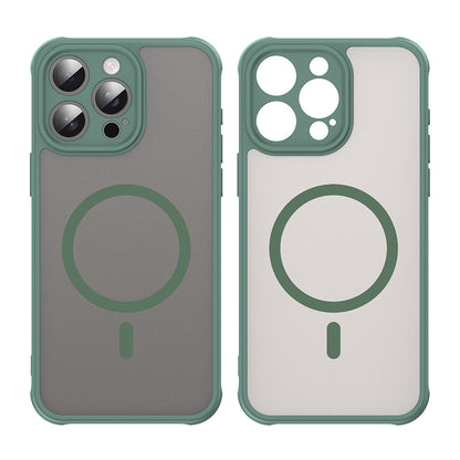 MagSafe Case for Apple iPhone 15 Pro Max, Techsuit, HaloFrost II, Green