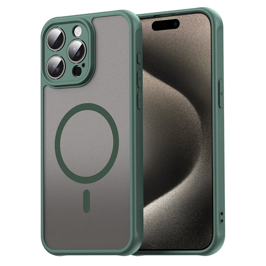 Capa MagSafe para Apple iPhone 15 Pro Max, Techsuit, HaloFrost II, Verde