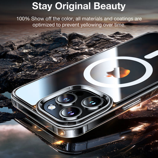 Capa MagSafe para Apple iPhone 15 Pro Max, Torras, Diamond, Transparente