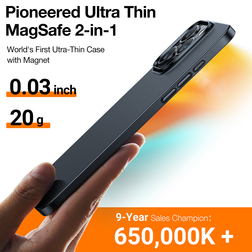 Capa MagSafe para Apple iPhone 15 Pro Max, Torras, OriginFit, Preta