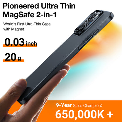 Capa MagSafe para Apple iPhone 15 Pro Max, Torras, OriginFit, Preta