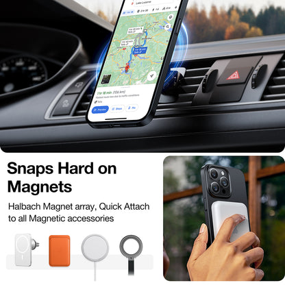 Capa MagSafe para Apple iPhone 15 Pro Max, Torras, OriginFit, Preta