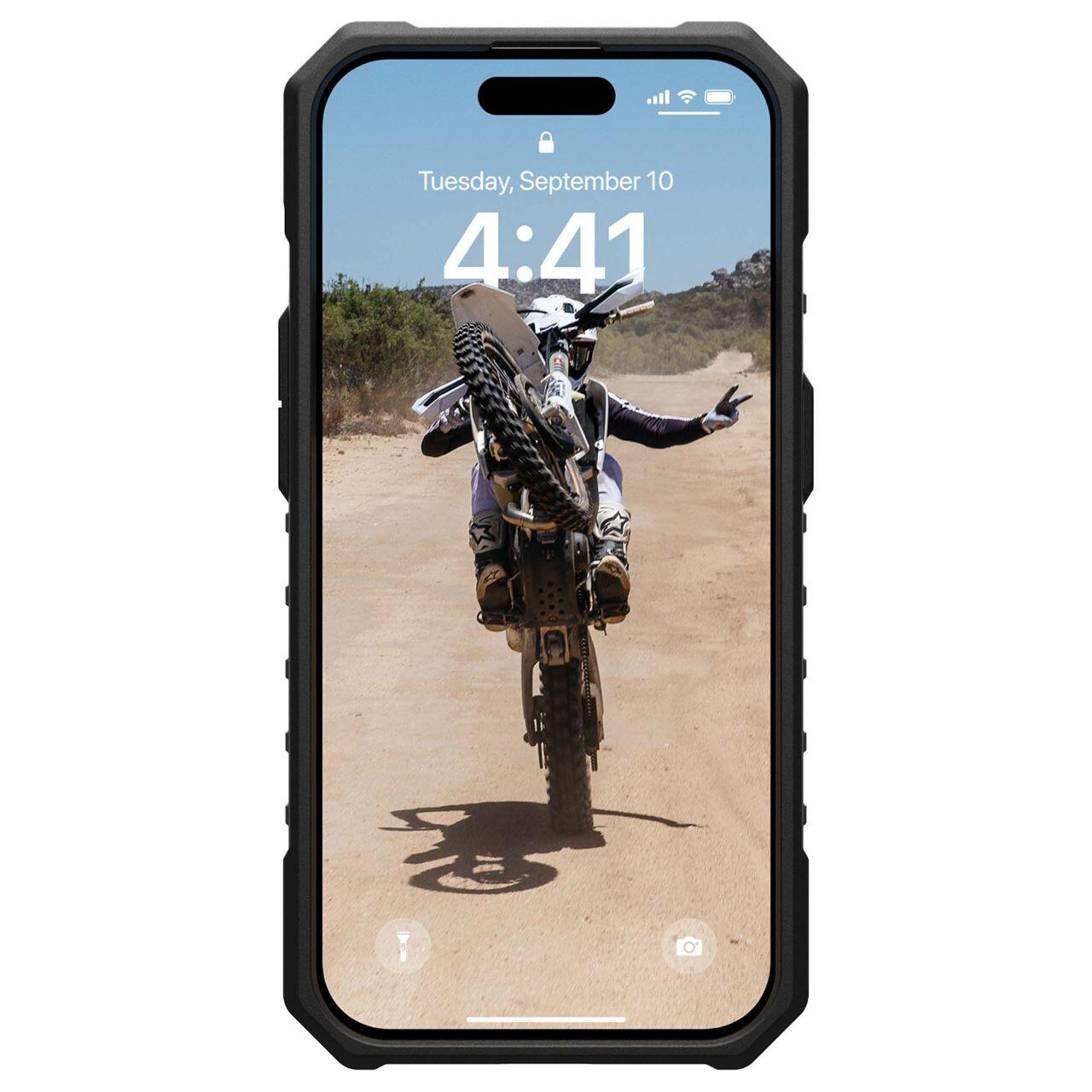 Capa MagSafe para Apple iPhone 15 Pro Max, Urban Armor Gear, Pathfinder SE Geo Camo, Camuflagem