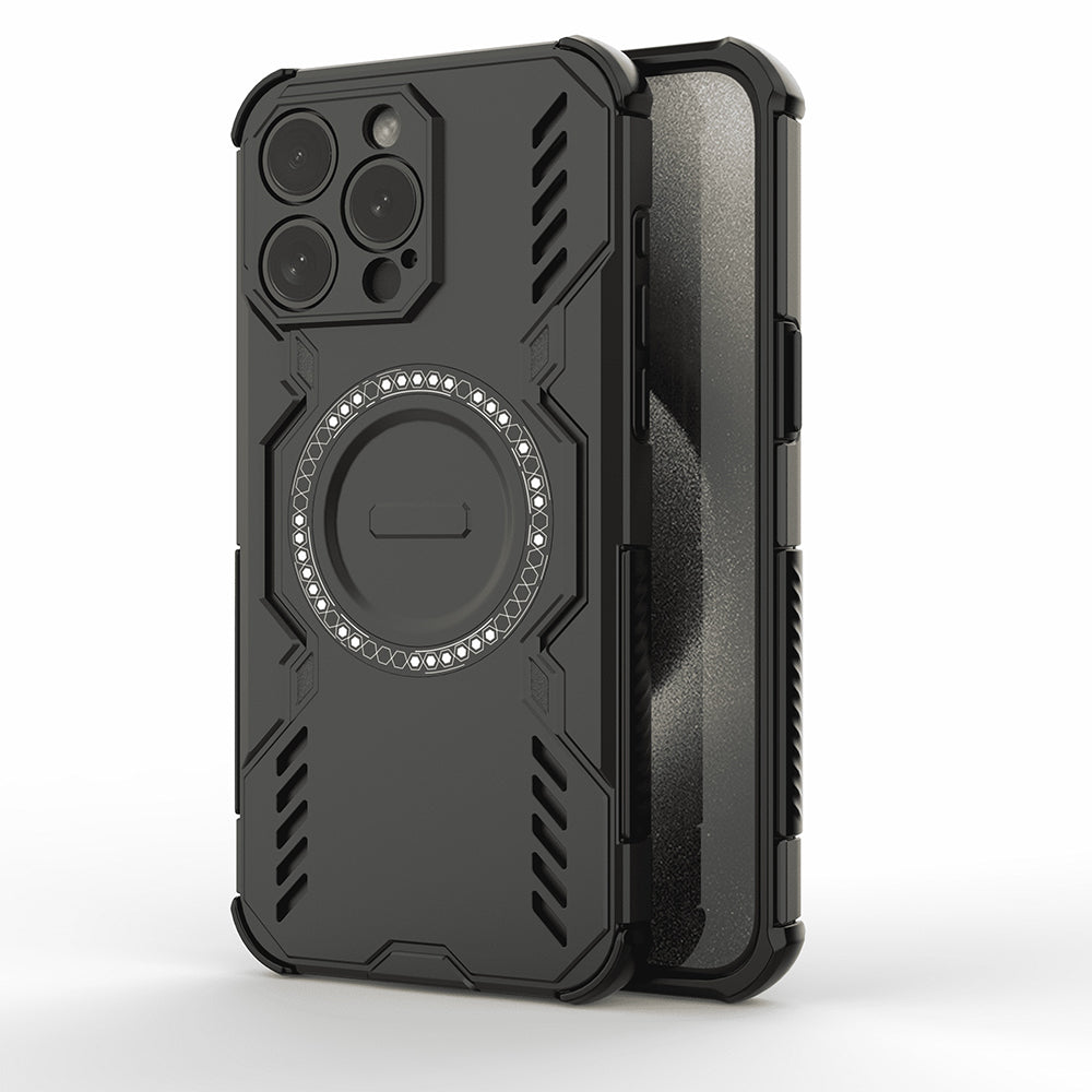 Capa MagSafe para Apple iPhone 15 Pro, Techsuit, ArmorMag, Preta