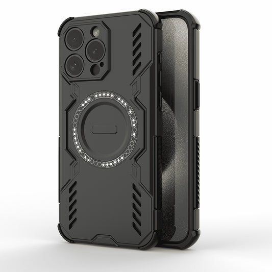 Capa MagSafe para Apple iPhone 15 Pro, Techsuit, ArmorMag, Preta