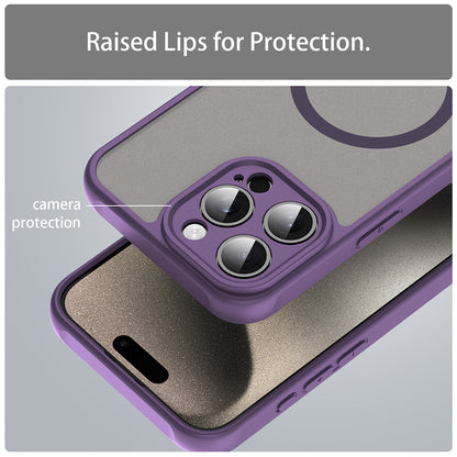 Capa MagSafe para Apple iPhone 15 Pro, Techsuit, HaloFrost II, Roxa