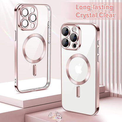 Capa MagSafe para Apple iPhone 15 Pro, Techsuit, Luxury Crystal, Rosa
