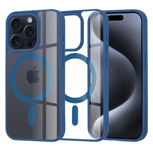 Capa MagSafe para Apple iPhone 15 Pro, Techsuit, Pro, Azul