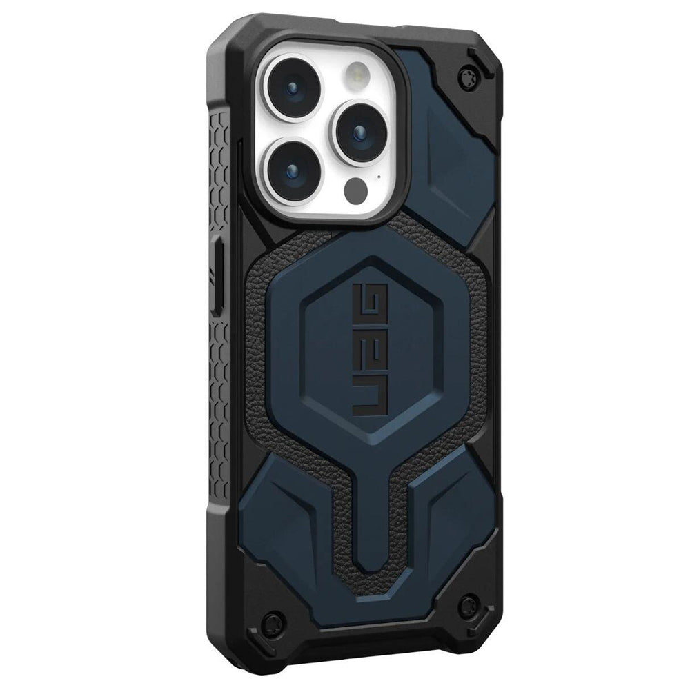 Capa MagSafe para Apple iPhone 15 Pro, Urban Armor Gear, Monarch Pro, Azul Marinho