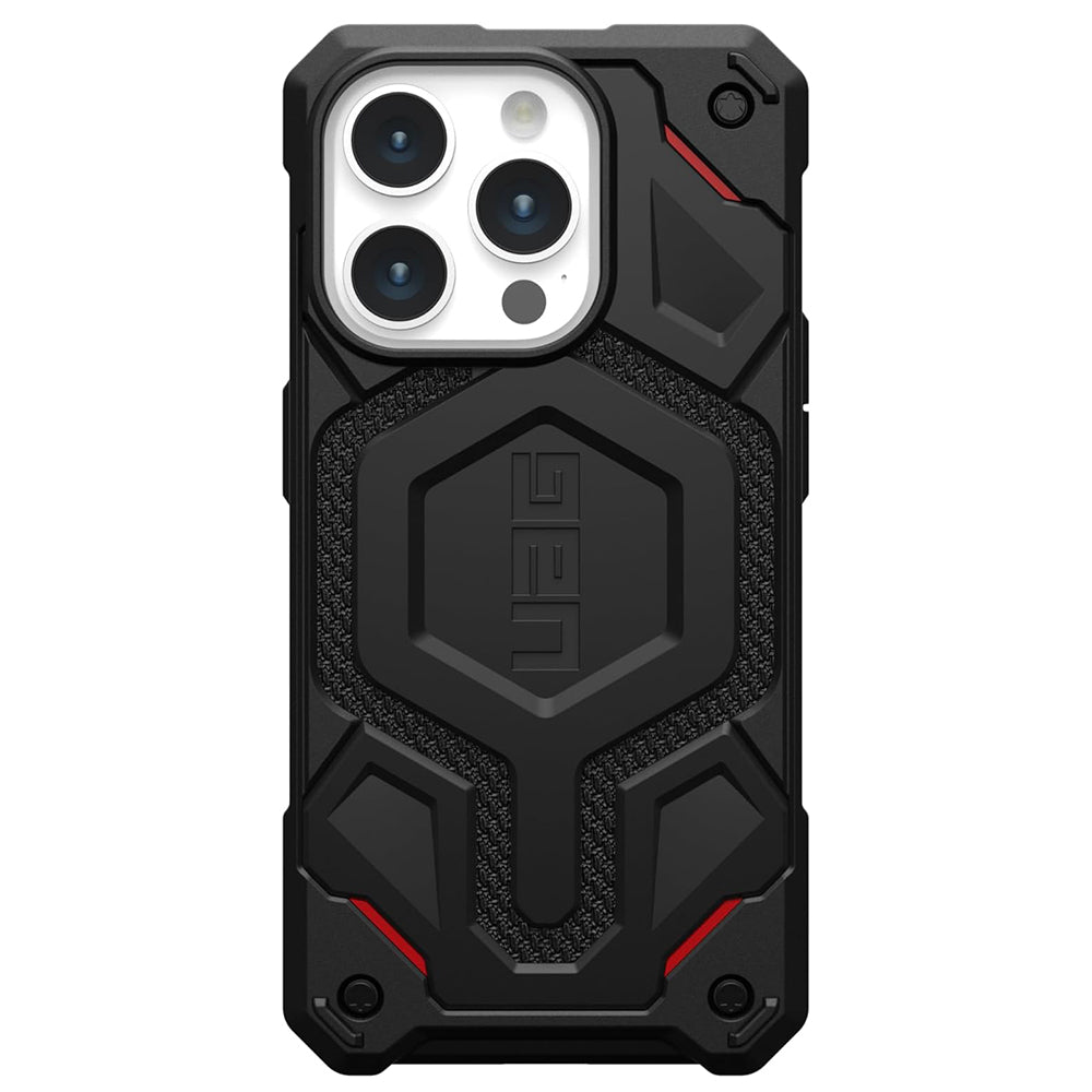 Capa MagSafe para Apple iPhone 15 Pro, Urban Armor Gear, Monarch Pro Kevlar, Preta