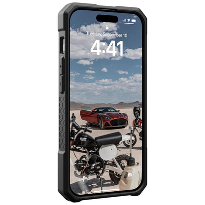Capa MagSafe para Apple iPhone 15 Pro, Urban Armor Gear, Monarch Pro Kevlar, Preta