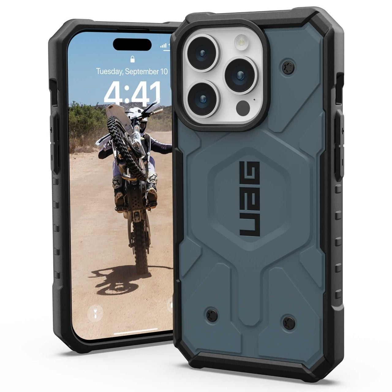 Capa MagSafe para Apple iPhone 15 Pro, Urban Armor Gear, Pathfinder, Azul