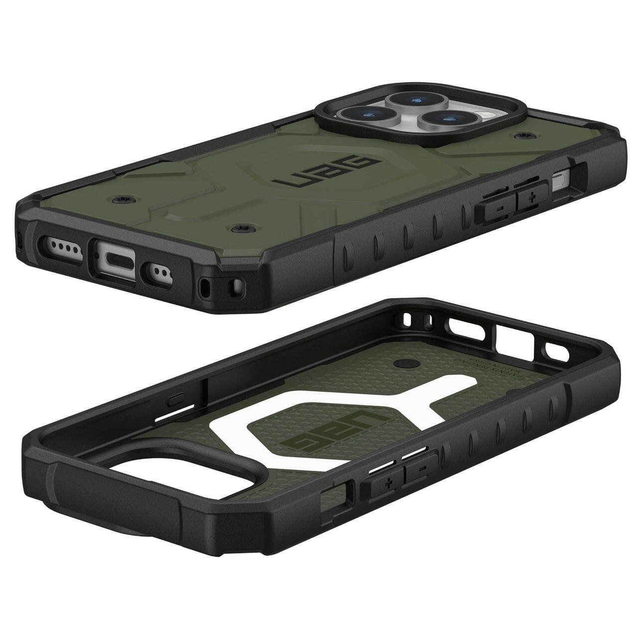 Capa MagSafe para Apple iPhone 15 Pro, Urban Armor Gear, Pathfinder, Verde