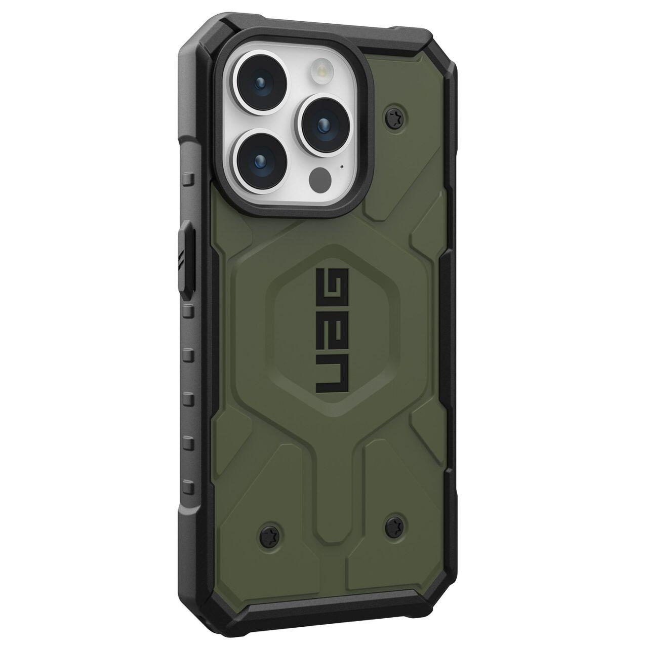 Capa MagSafe para Apple iPhone 15 Pro, Urban Armor Gear, Pathfinder, Verde