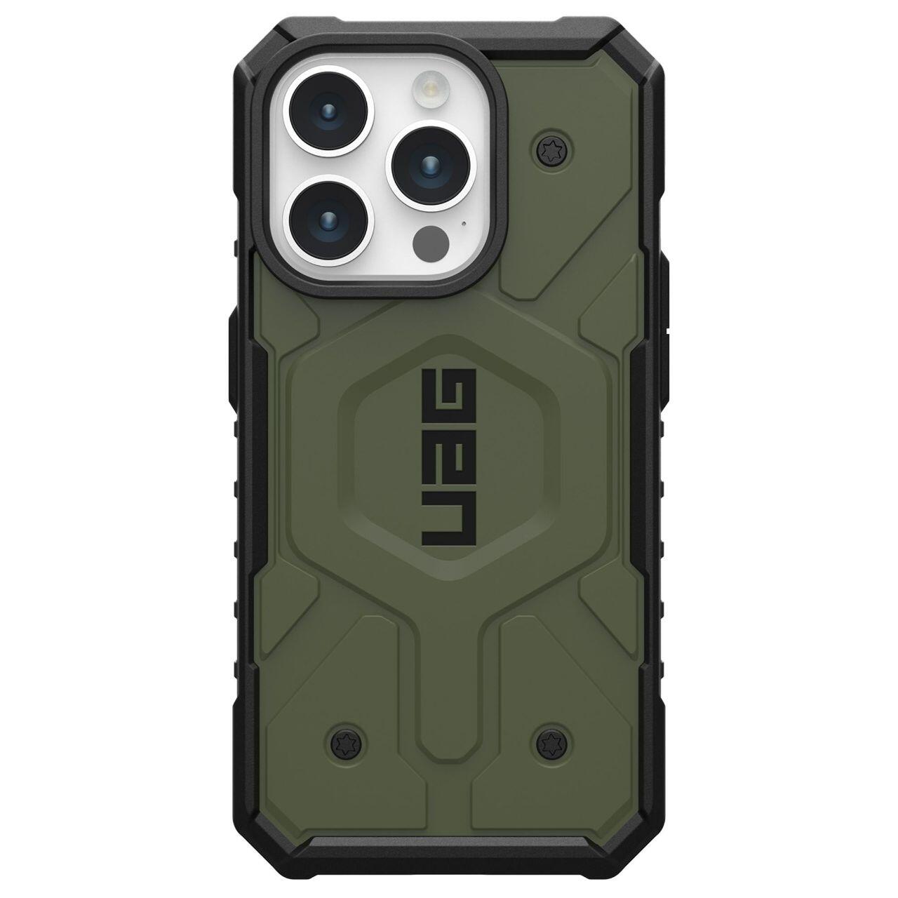 Capa MagSafe para Apple iPhone 15 Pro, Urban Armor Gear, Pathfinder, Verde