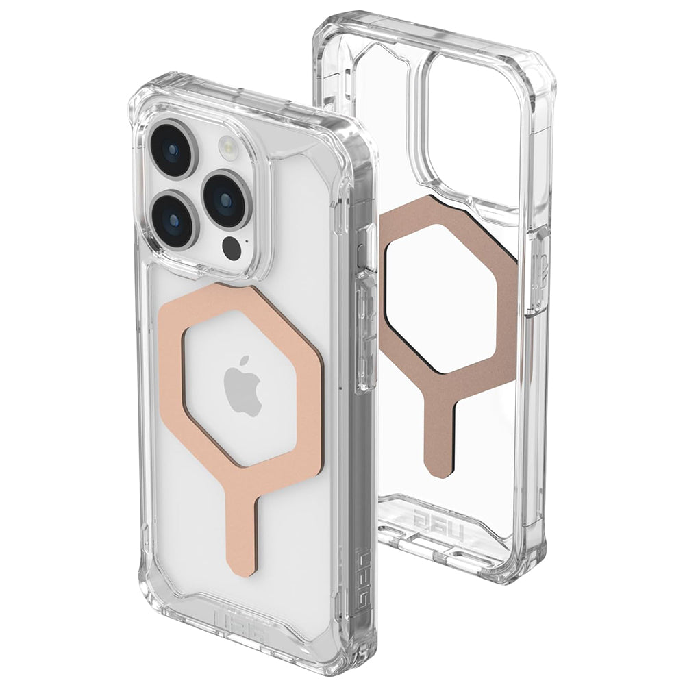 Capa MagSafe para Apple iPhone 15 Pro, Urban Armor Gear, Plyo, Rosa Dourado