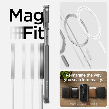 Capa MagSafe para Apple iPhone 15, Spigen, Ultra Hybrid, Preta ACS06803