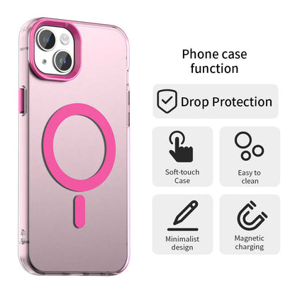 Capa MagSafe para Apple iPhone 15, Techsuit, CandyCase, Rosa