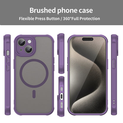 Capa MagSafe para Apple iPhone 15, Techsuit, HaloFrost II, Roxo