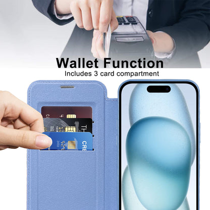 Capa MagSafe para Apple iPhone 15, Techsuit, SmartMag Book, Azul