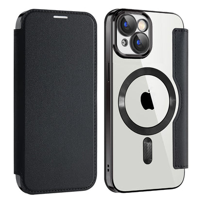 Capa MagSafe para Apple iPhone 15, Techsuit, SmartMag Book, Preta