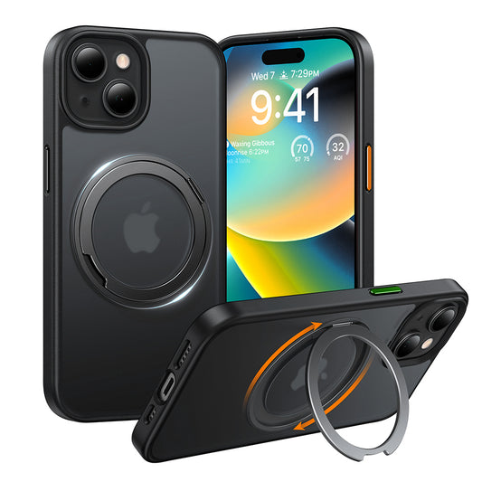 Capa MagSafe para Apple iPhone 15, Torras, Ostand Pro, Preta