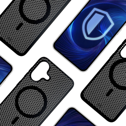 Capa MagSafe para Apple iPhone 16, 3MK, COOLing, Preta